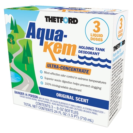 Thetford Thetford 15483 Aqua-Kem - 8 oz. - 3 Pack 15483